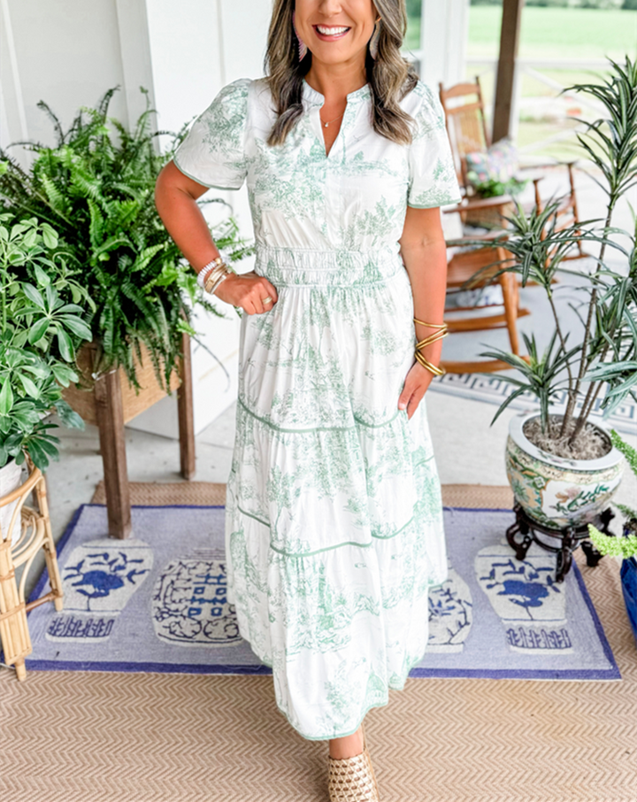 Nicole | Classic Toile Maxi