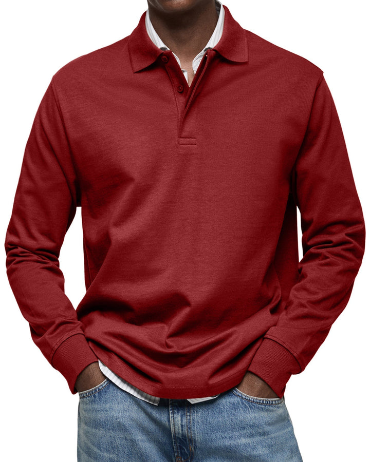 Marcus | Luxury Long Sleeve Polo