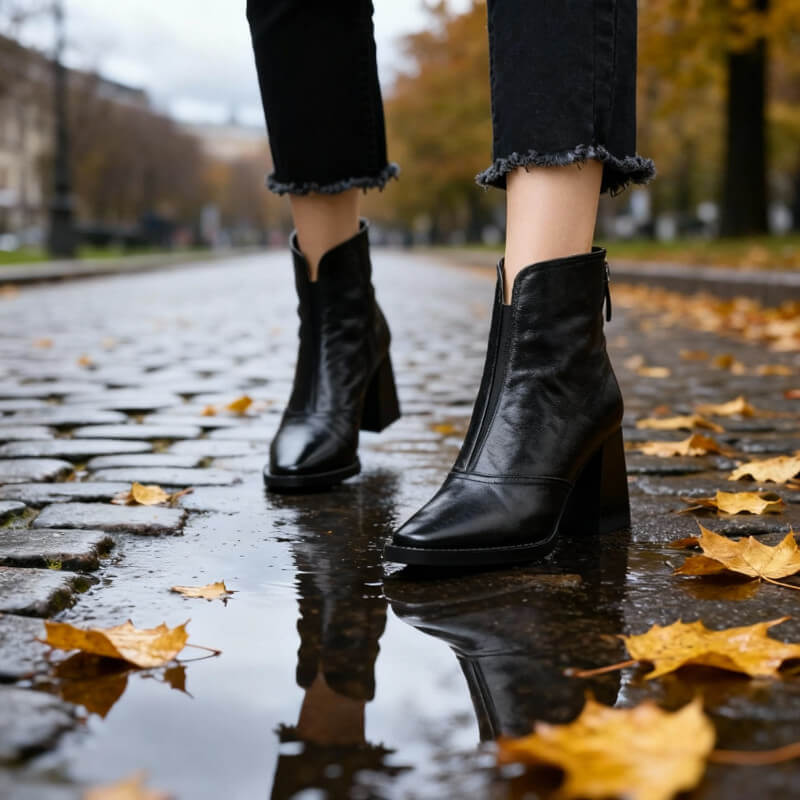 Camille | Comfortable Boots with Toe Cap