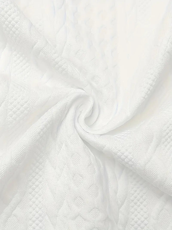 Ava | Textured Zip-Up Bomber Jacket