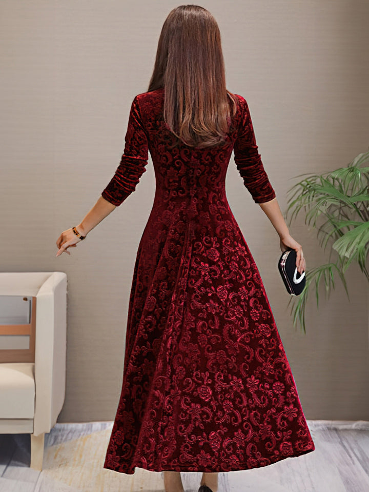 Nancy | Velvet Elegance Dress