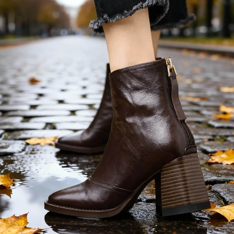 Camille | Comfortable Boots with Toe Cap