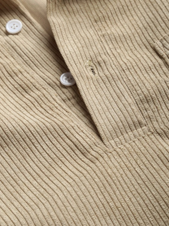 Carter | Half Buttoned Corduroy Shirt