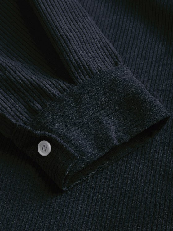 Carter | Half Buttoned Corduroy Shirt
