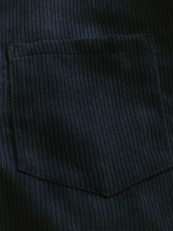 Carter | Half Buttoned Corduroy Shirt