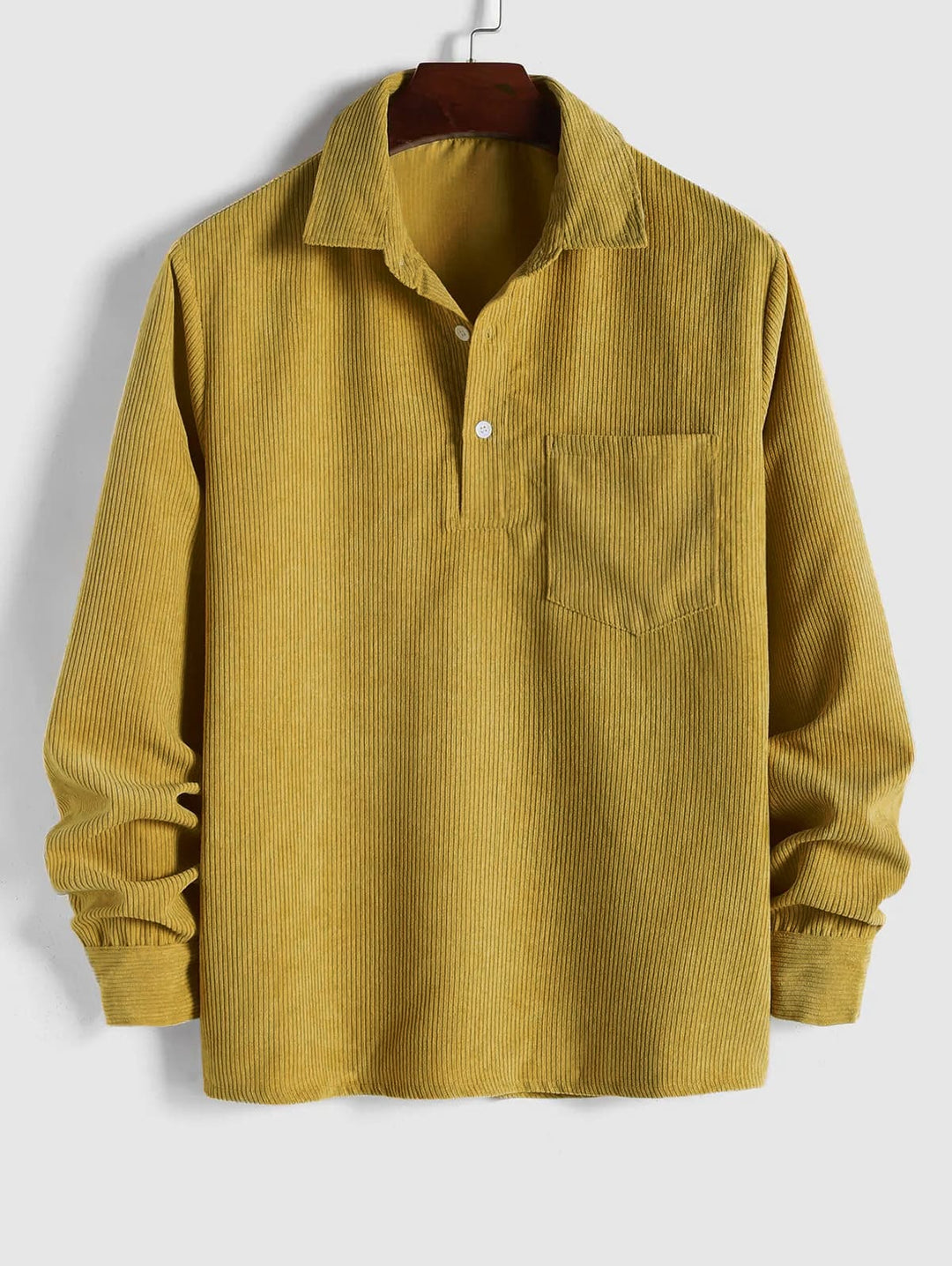 Carter | Half Buttoned Corduroy Shirt