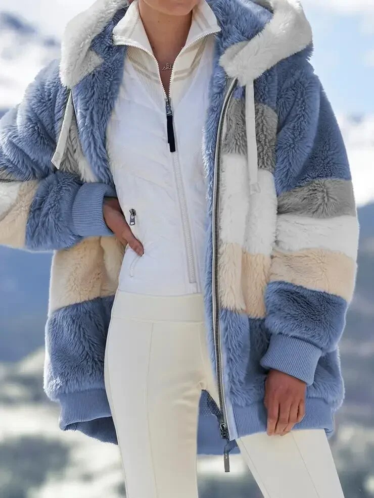 Vivian | Winter Jacket with Hood and Zipper