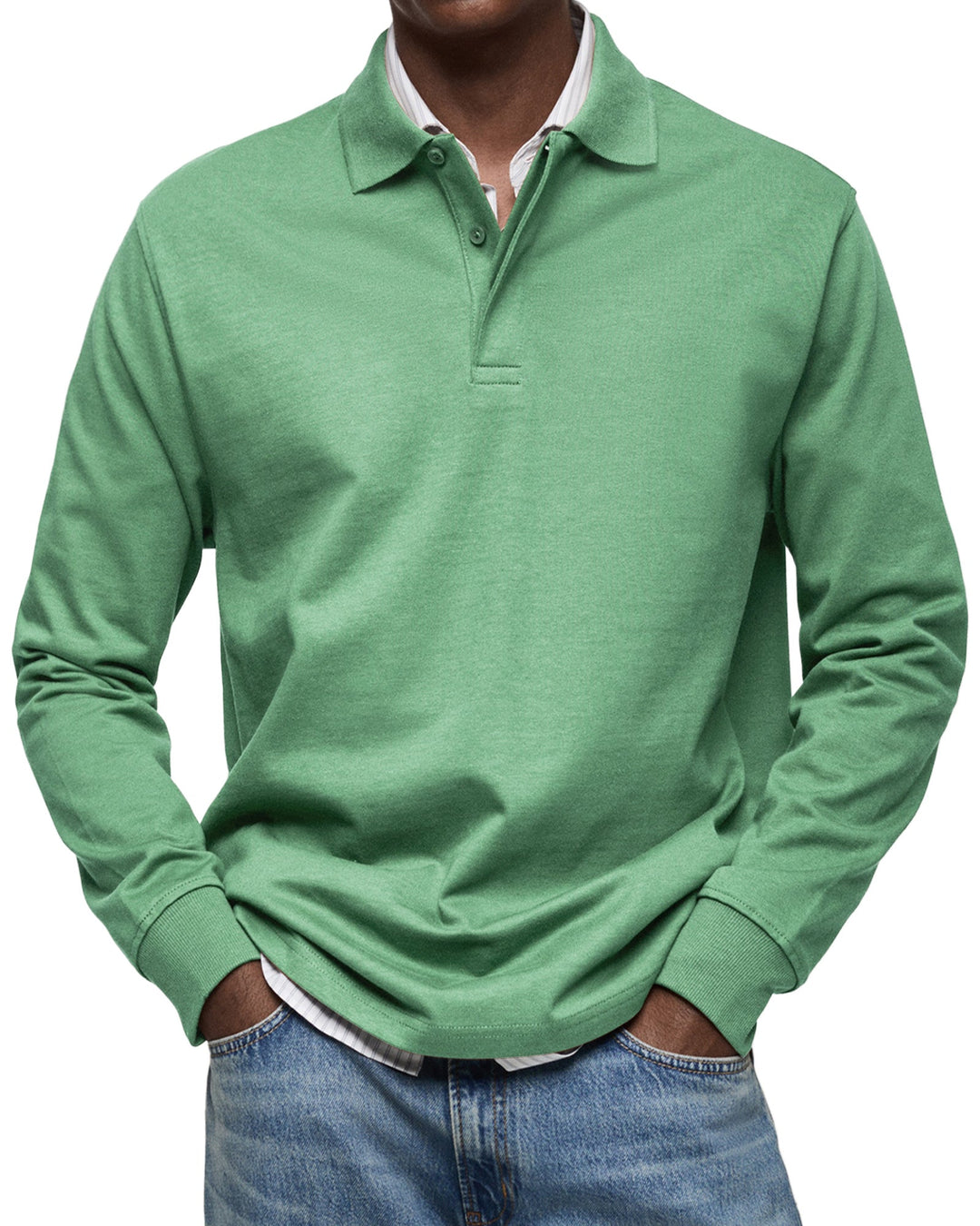 Marcus | Luxury Long Sleeve Polo