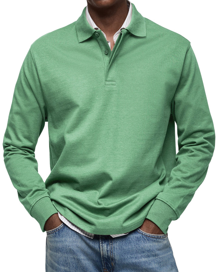 Marcus | Luxury Long Sleeve Polo