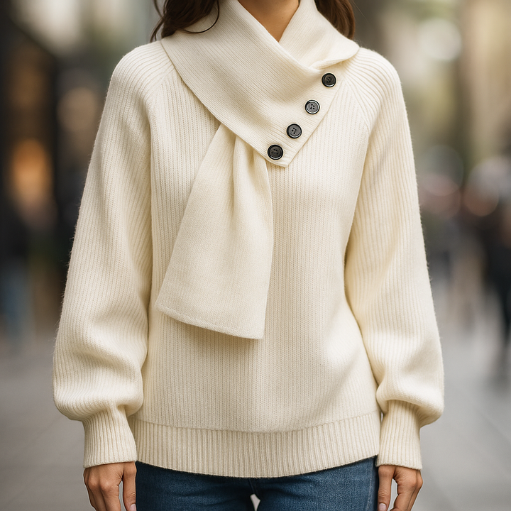 Victoria | Scarf Collar Sweater