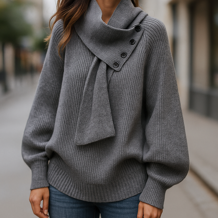 Victoria | Scarf Collar Sweater