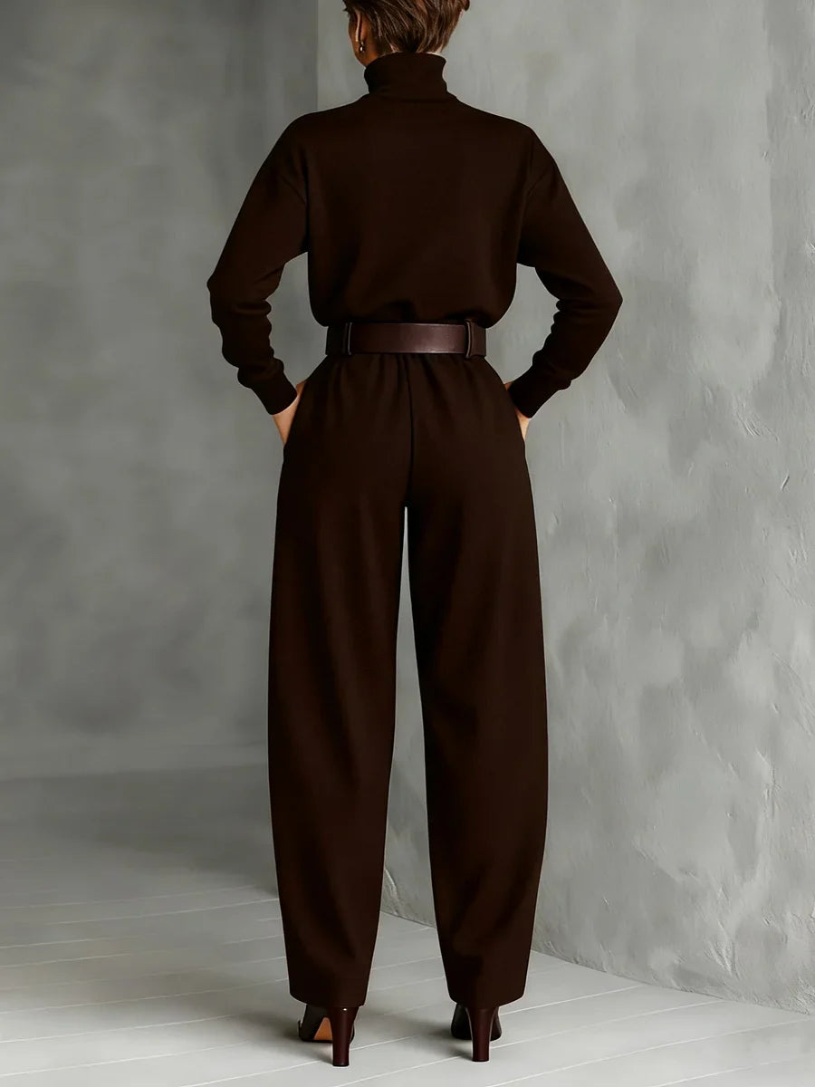Juliet | Turtleneck & Straight Leg Pants Set