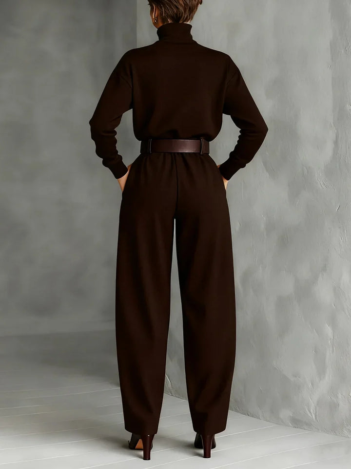 Juliet | Turtleneck & Straight Leg Pants Set
