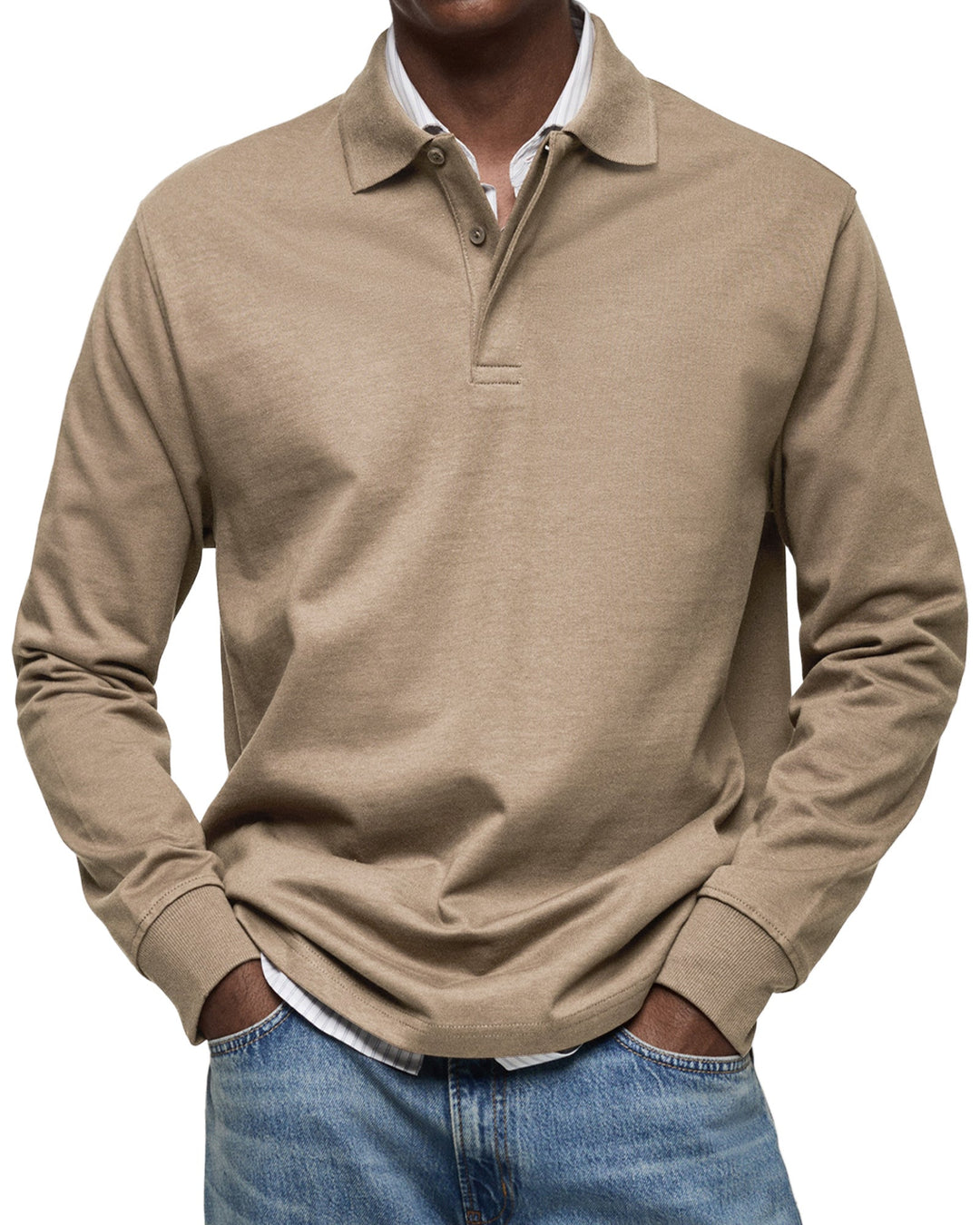 Marcus | Luxury Long Sleeve Polo