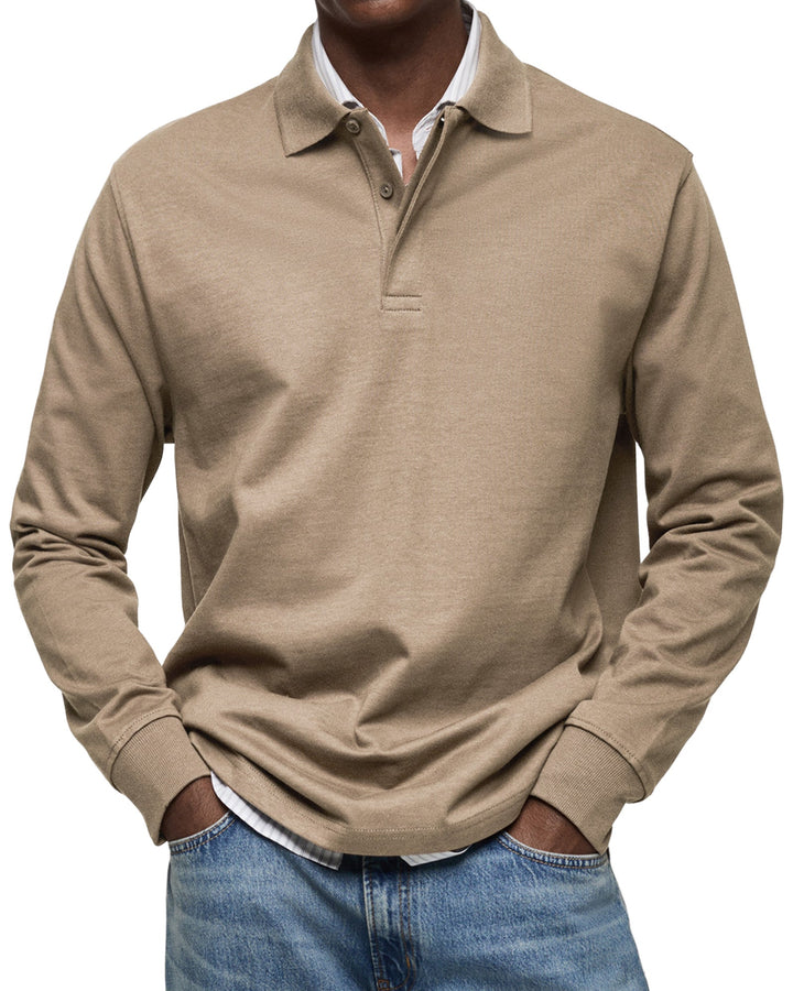 Marcus | Luxury Long Sleeve Polo