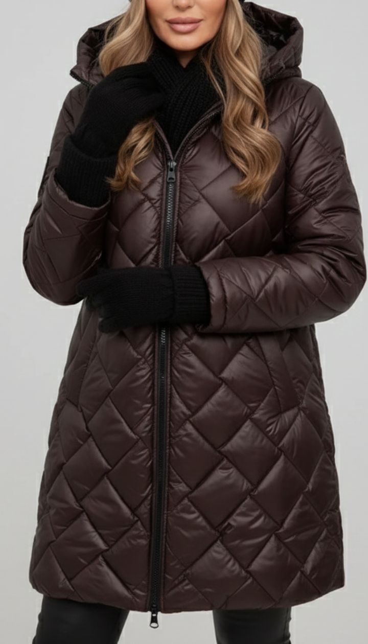 Grace | Warm and comfortable quilted jacket with hood