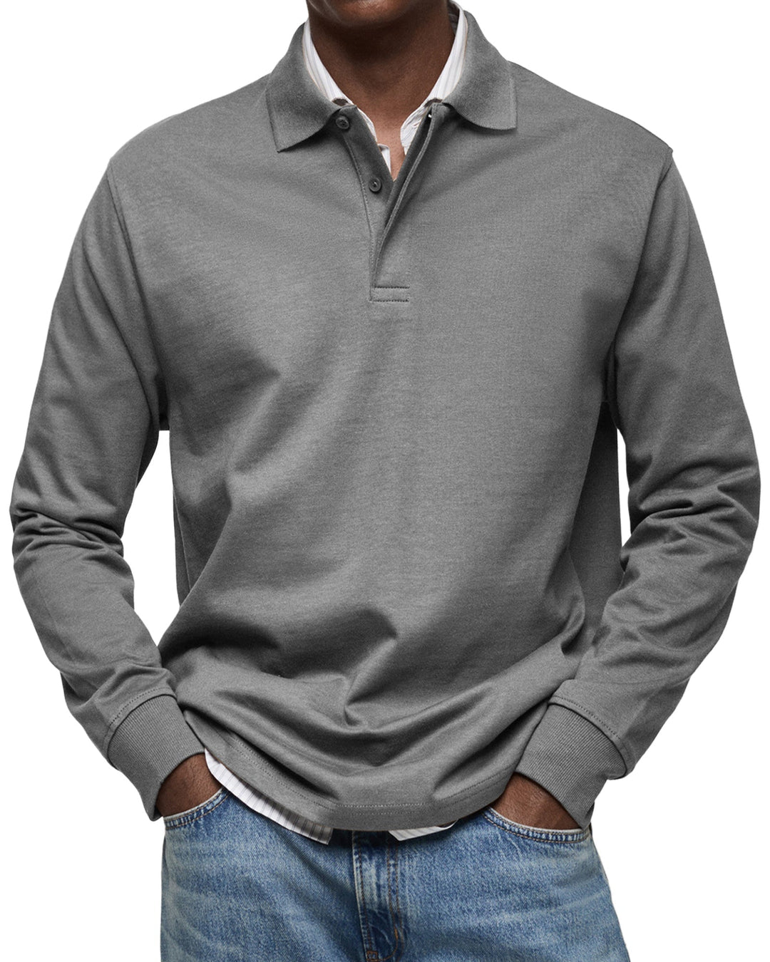Marcus | Luxury Long Sleeve Polo