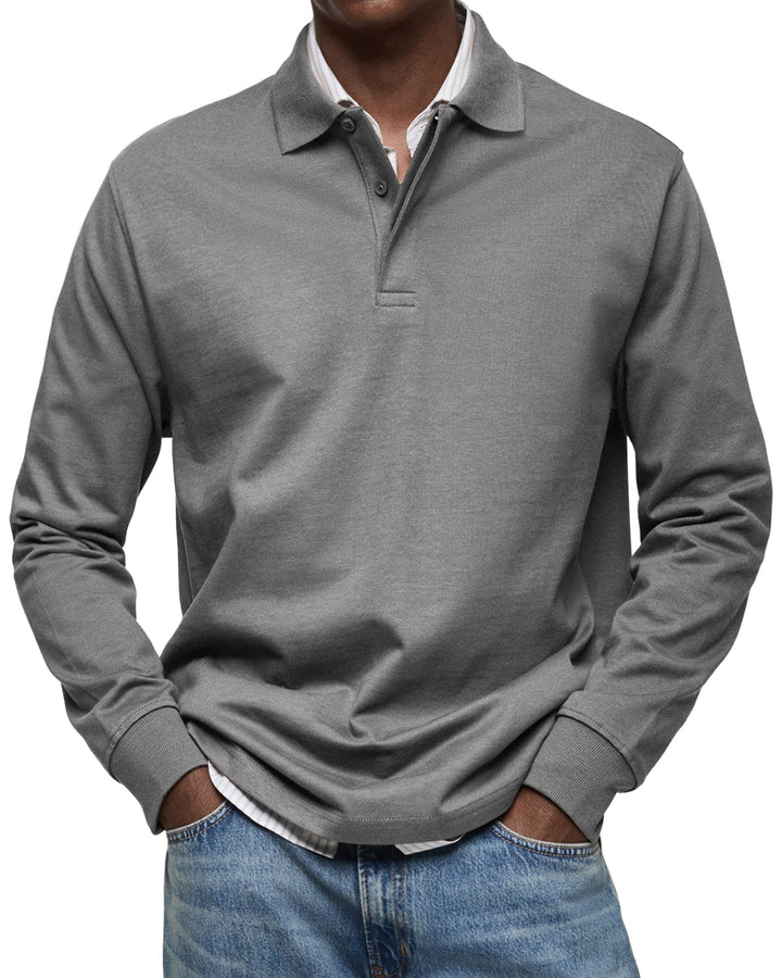 Marcus | Luxury Long Sleeve Polo