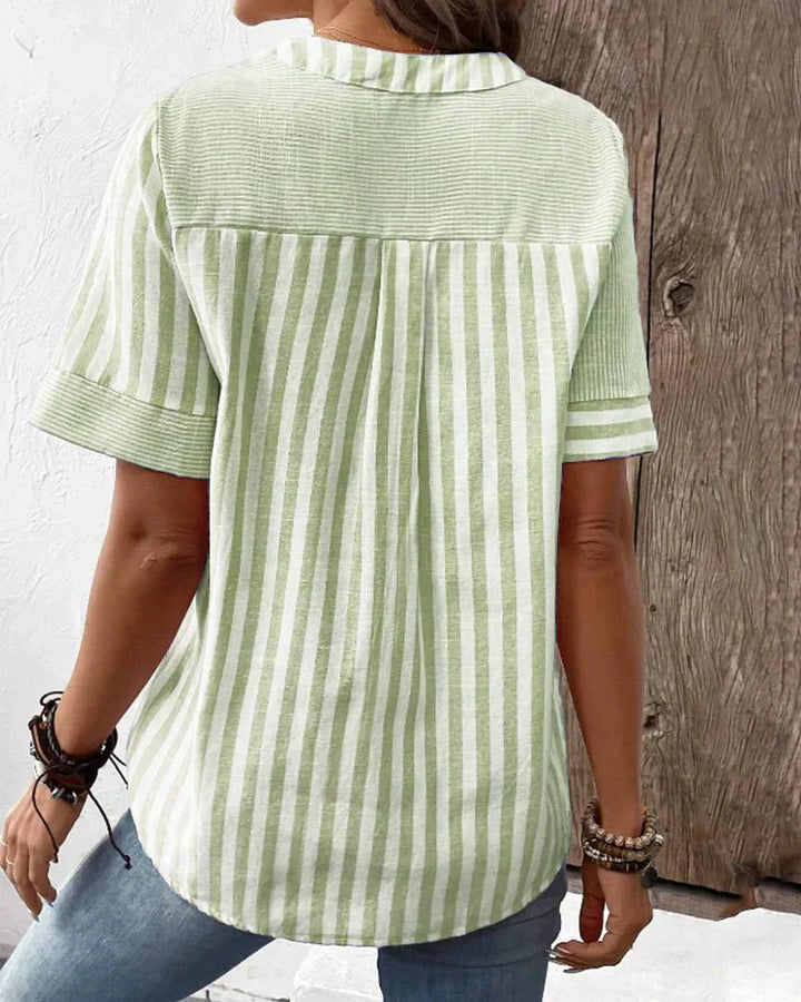 Erin | Soft Striped Blouse