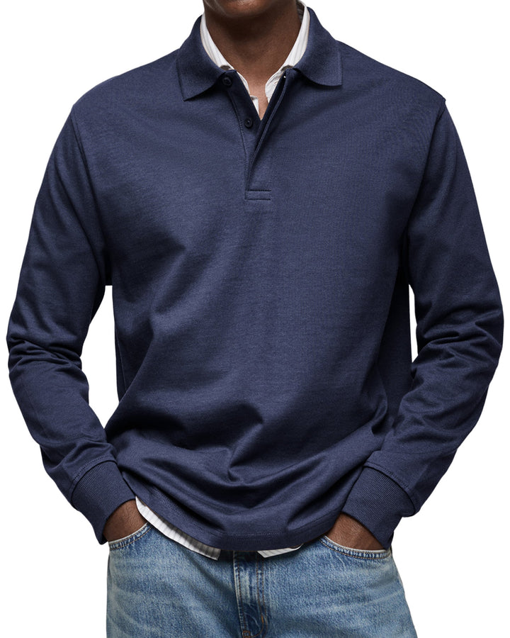 Marcus | Luxury Long Sleeve Polo