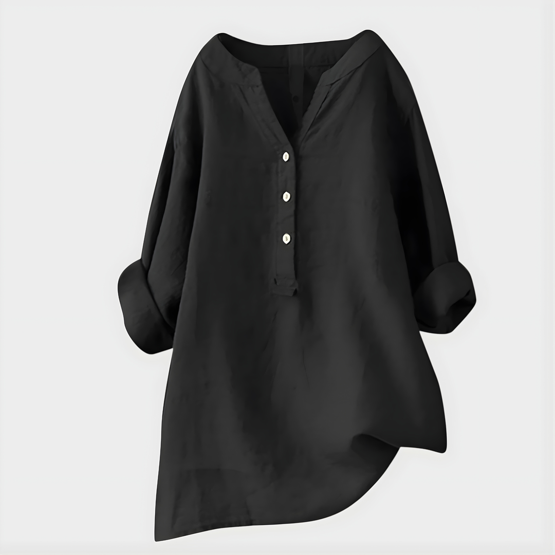 Veronica | Elegant V-Neck Blouse