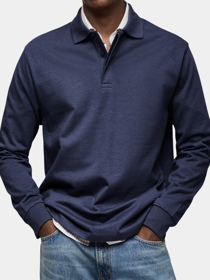 Marcus | Luxury Long Sleeve Polo