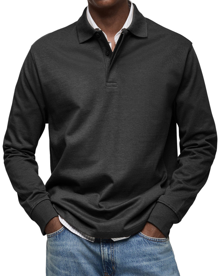 Marcus | Luxury Long Sleeve Polo