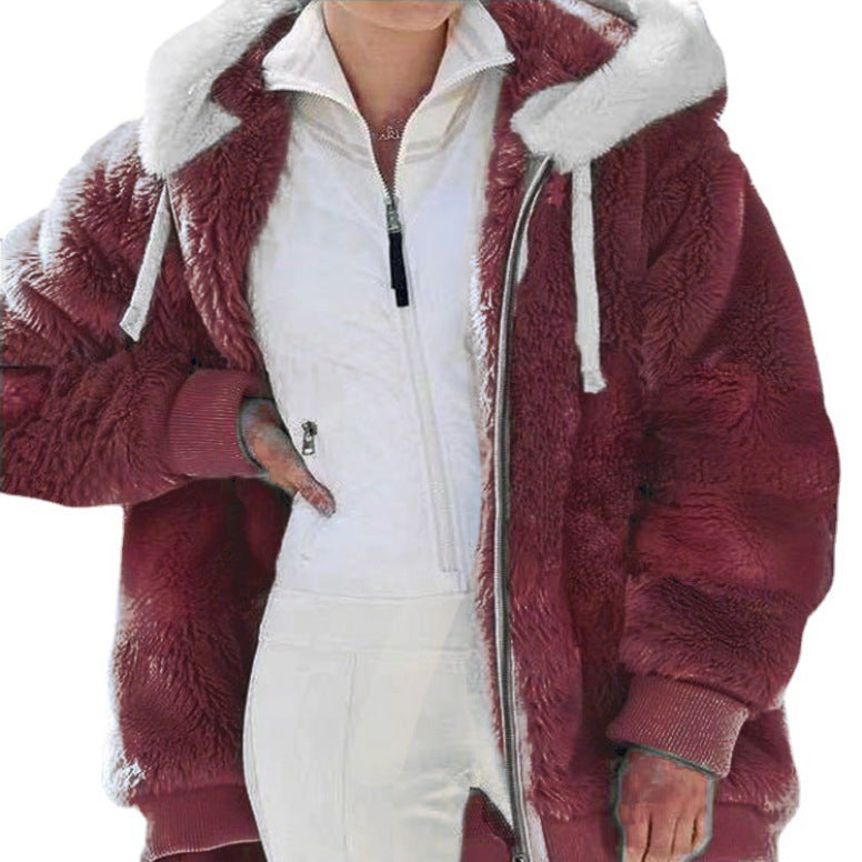 Vivian | Winter Jacket with Hood and Zipper