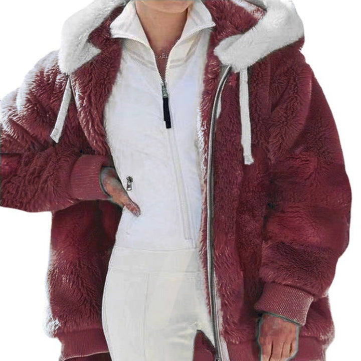 Vivian | Winter Jacket with Hood and Zipper