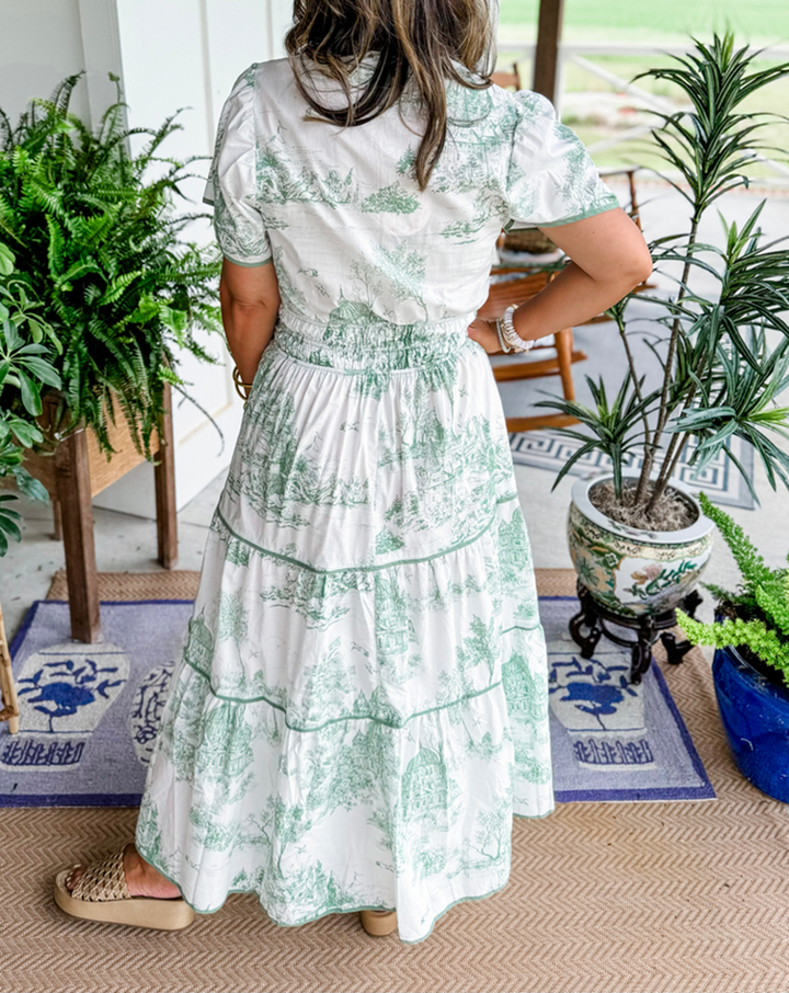 Nicole | Classic Toile Maxi