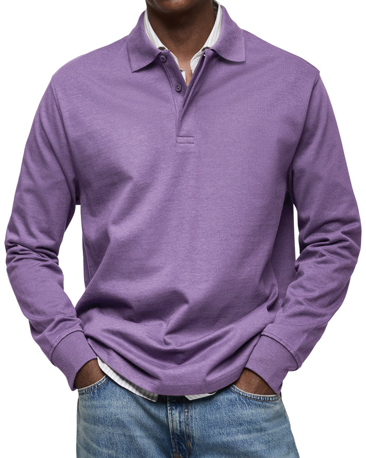 Marcus | Luxury Long Sleeve Polo