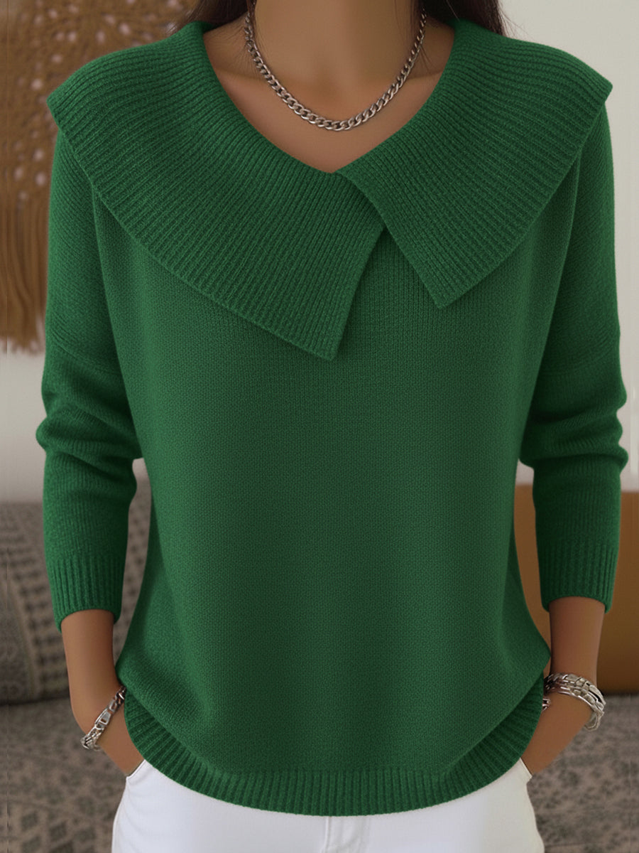 Elena | Lapel Sweater