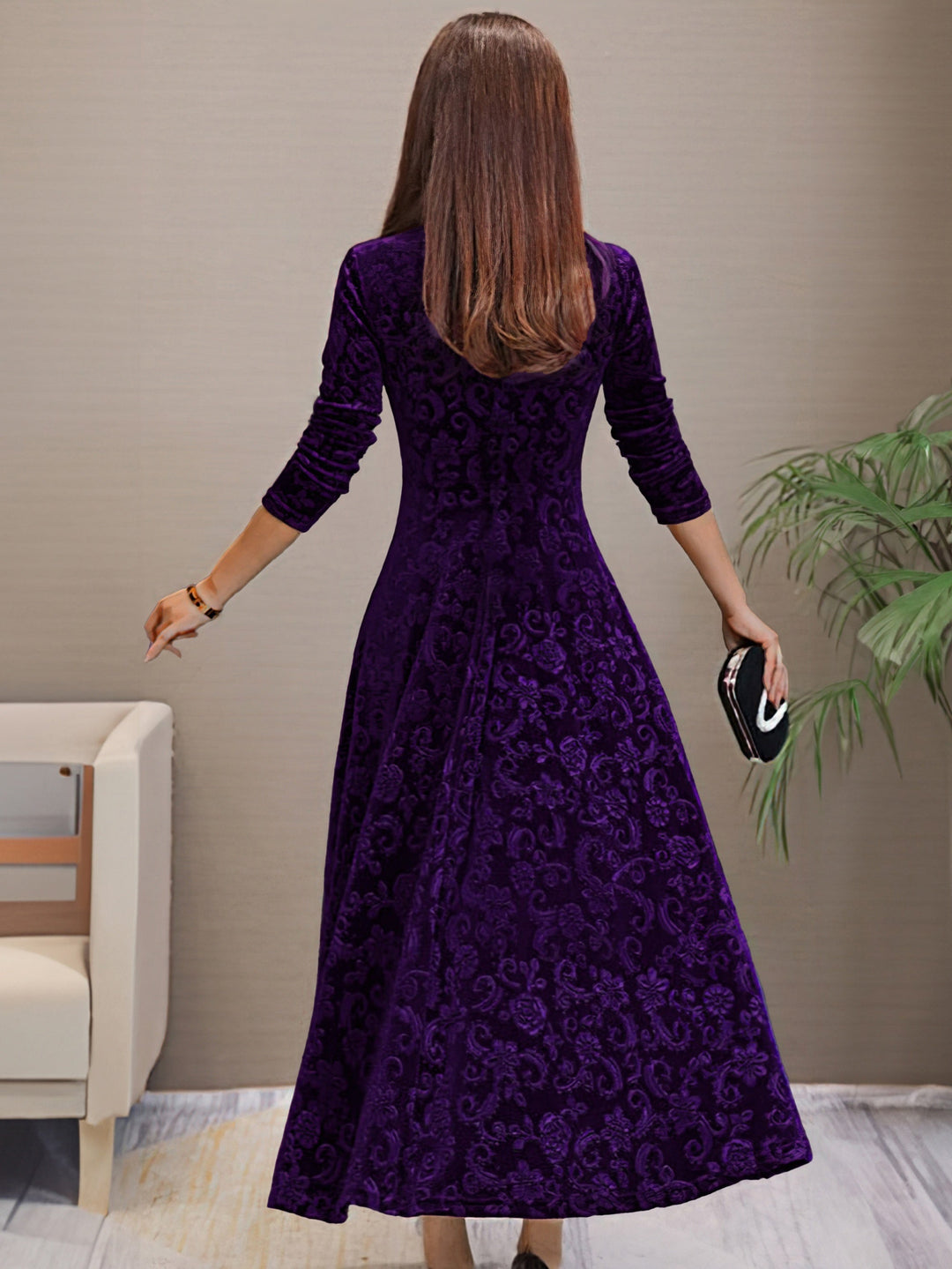 Nancy | Velvet Elegance Dress