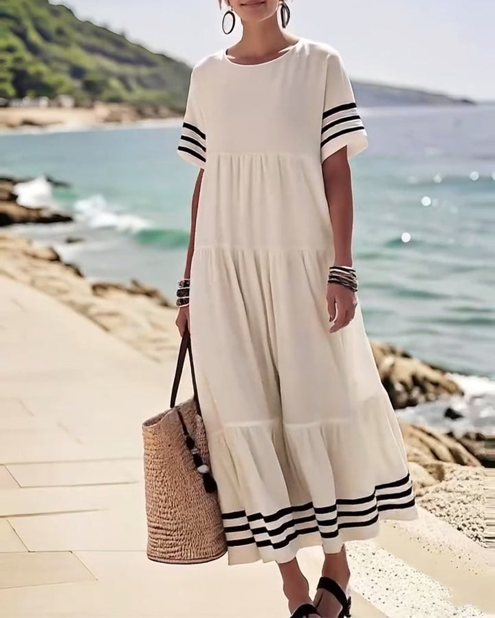 Melinda | Trendy Short-Sleeve Vacation Dress
