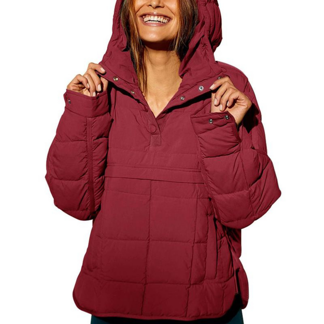 Jessica | Oversized Hooded Pullover Hooded Jacket