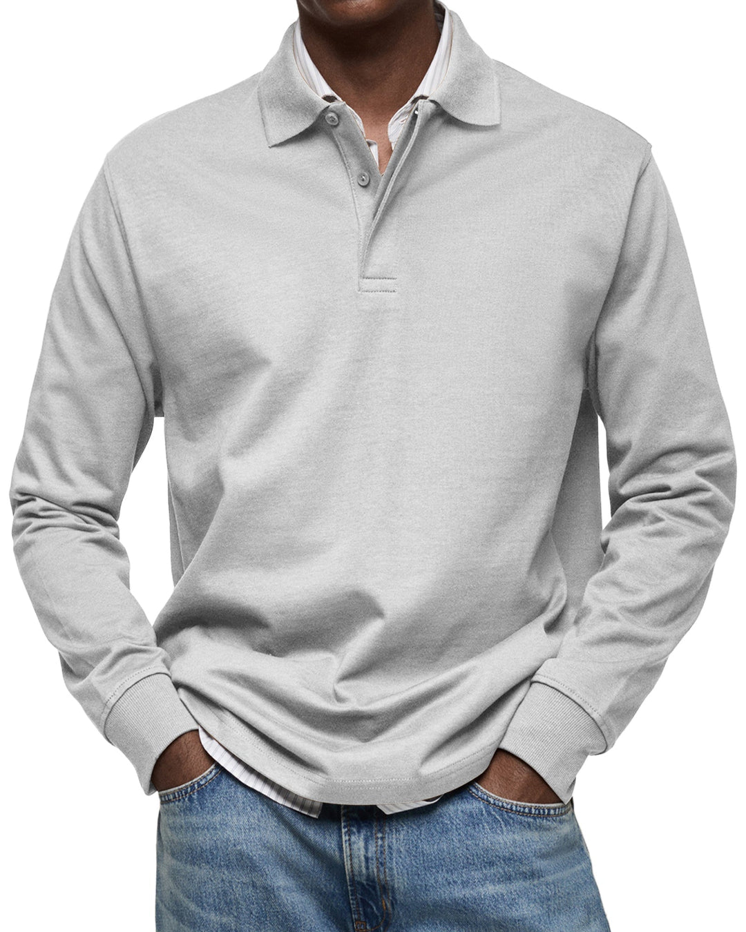 Marcus | Luxury Long Sleeve Polo