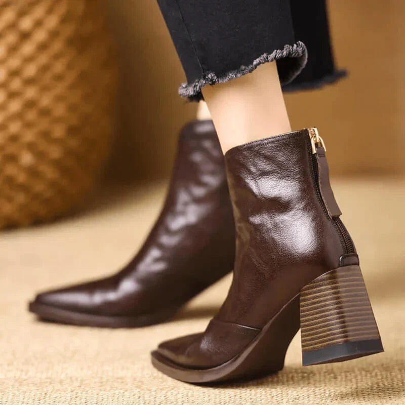 Camille | Comfortable Boots with Toe Cap