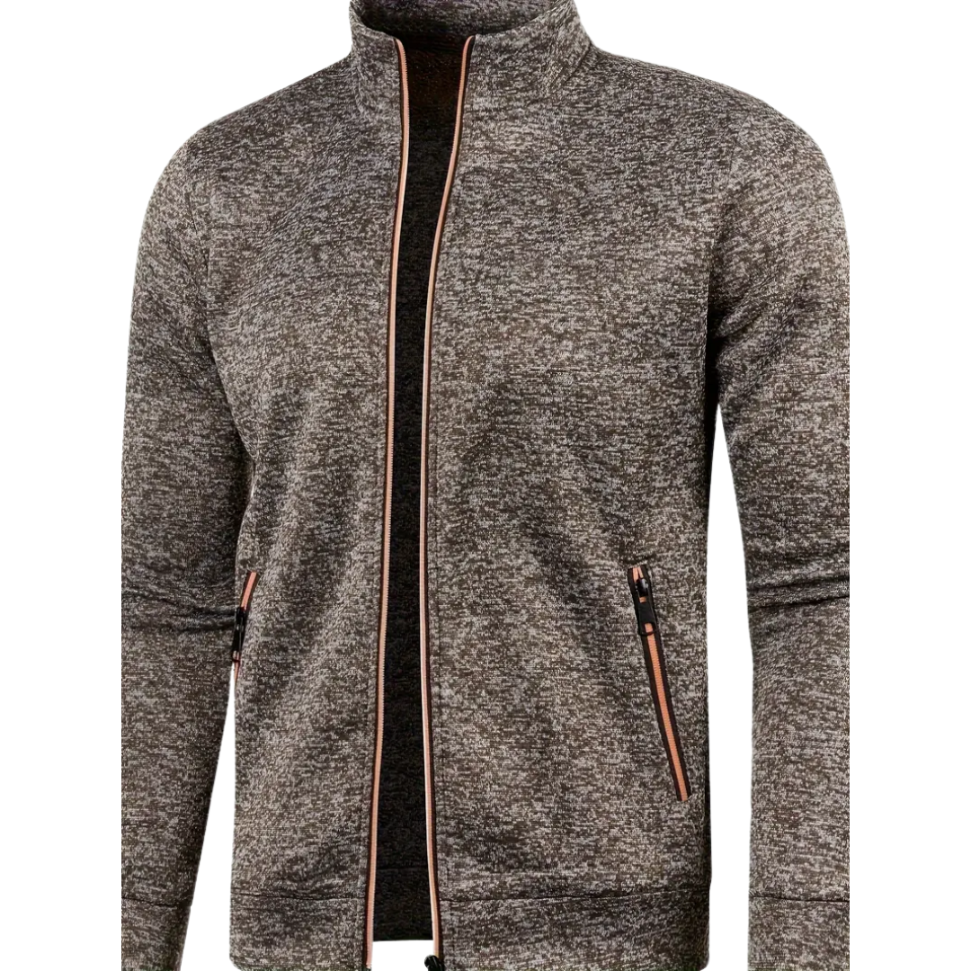 Clive | Classic Zip-Up Knit Jacket