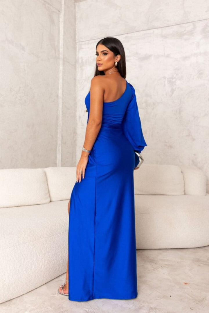 Camila | One-shoulder satin dress