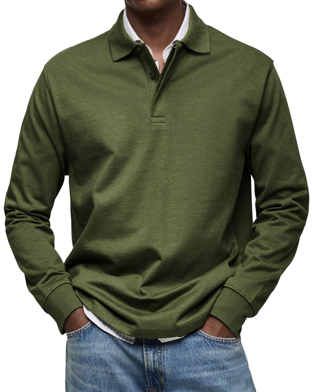 Marcus | Luxury Long Sleeve Polo