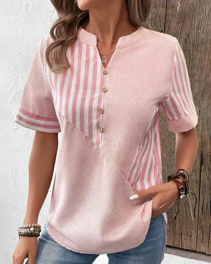 Erin | Soft Striped Blouse