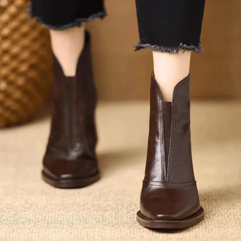 Camille | Comfortable Boots with Toe Cap