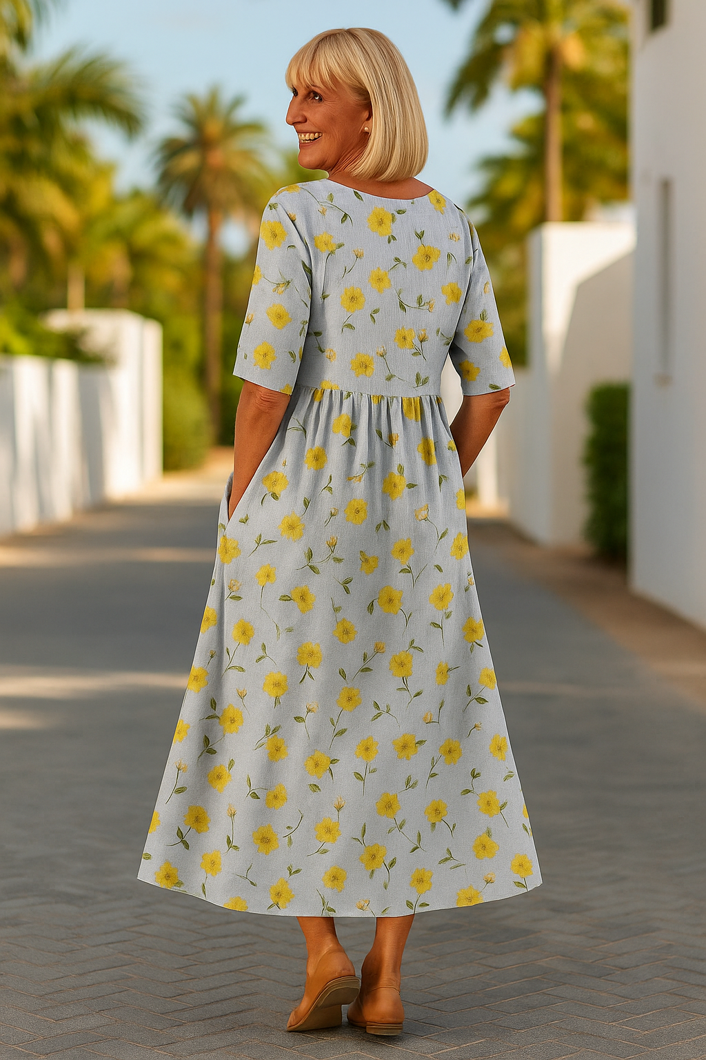 Luna | Midi Dress - Effortless Comfort