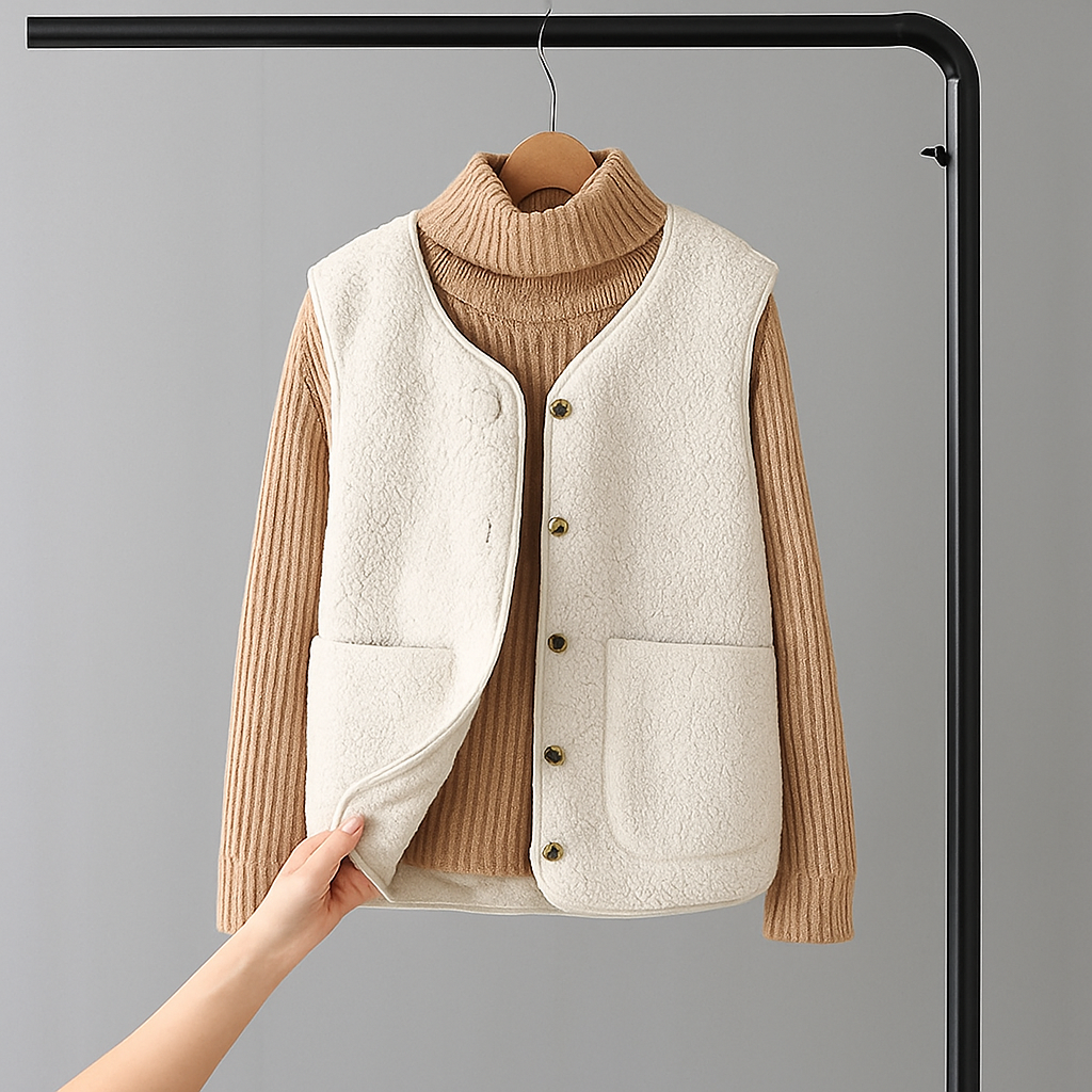 Rose | Sherpa Cardigan