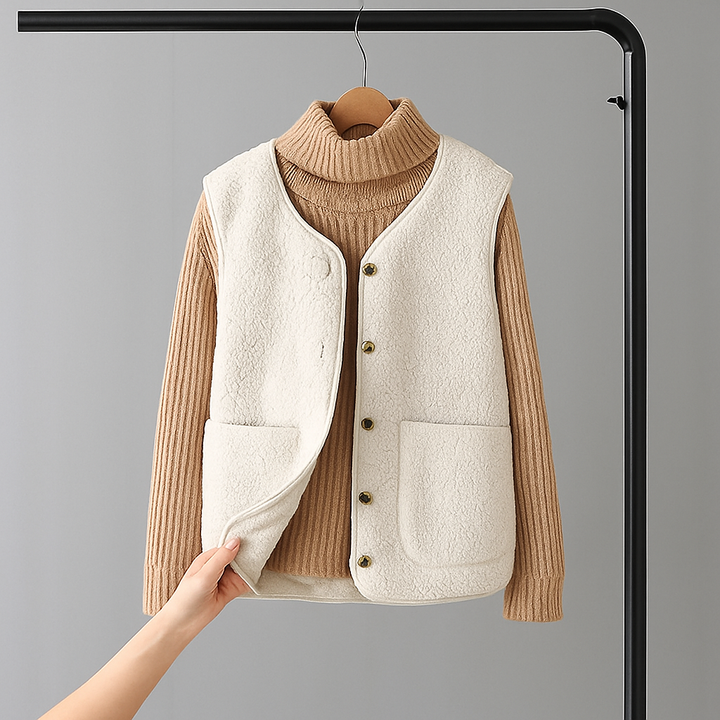 Rose | Sherpa Cardigan