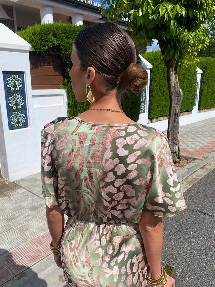 Casandra | Copper Midi Dress