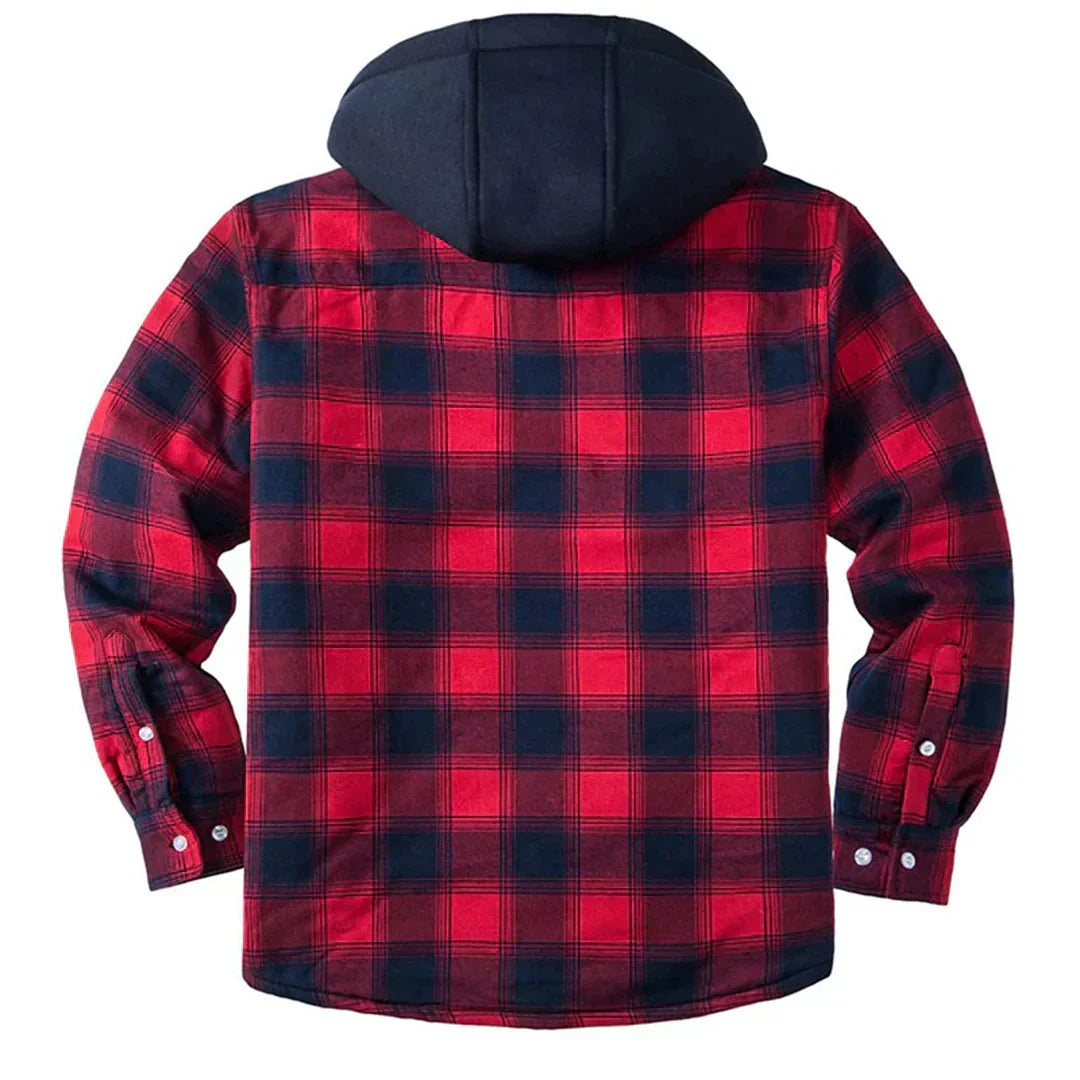 Brandon | Checked Hooded Jacket