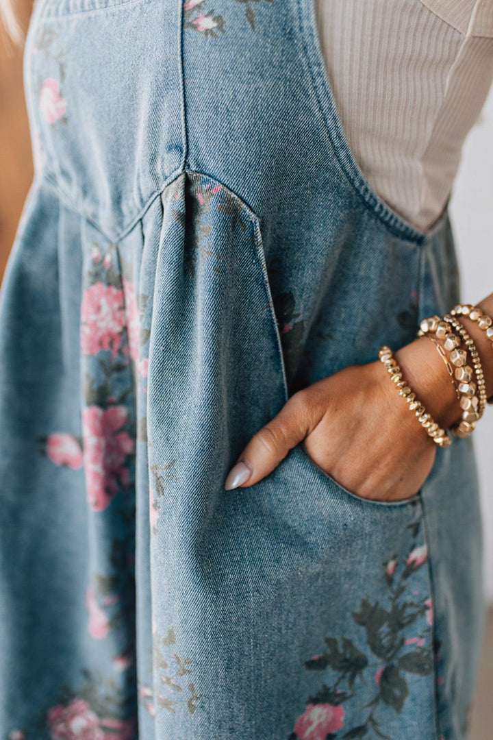 Hannah | Floral Shortalls