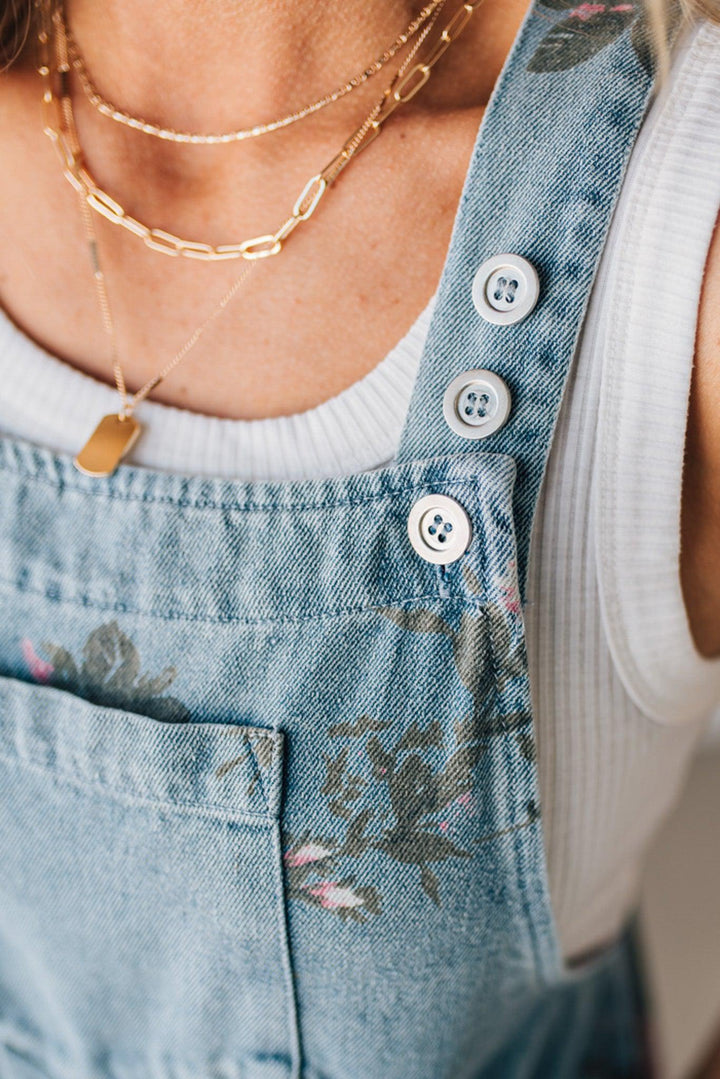 Hannah | Floral Shortalls