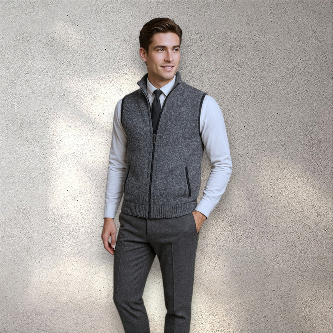 Levi | Full-Zip Knit Vest